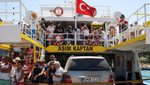 A ferry from the Turkish resort town of Bodrum arrives in Kos, Greece. Greece is one of the most popular destinations for Turkish travellers