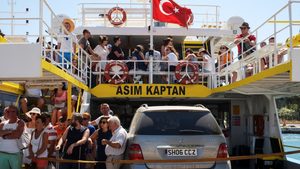 A ferry from the Turkish resort town of Bodrum arrives in Kos, Greece. Greece is one of the most popular destinations for Turkish travellers