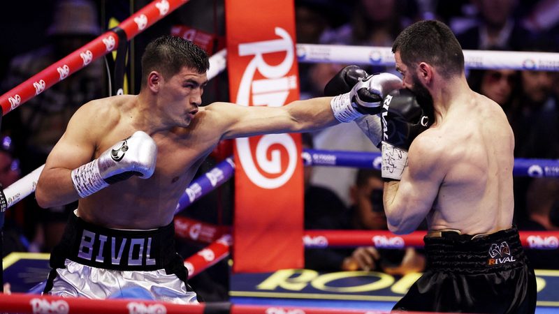A boxing match during the Light Heavy Championship held in Riyadh last month. Saudi Arabia is gaining ground as a major sports event host