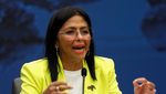 Venezuela's vice-president and oil minister Delcy Rodriguez. The US announced 25% tariffs on potential buyers of Venezuelan crude
