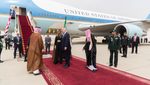 Donald Trump's first visit to Saudi Arabia in 2017, when he announced Saudi investments said to have been worth $350bn