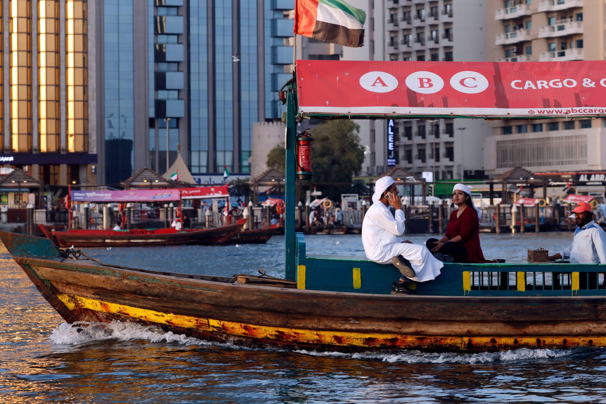 A water taxi on Dubai Creek. The number of Egyptian buyers of Dubai property increased by 61% in 2025