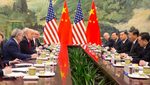 U.S. President Donald Trump meets with Chinese Premier Li Keqiang at the Great Hall of the People November 9, 2017 in Beijing, Peoples Republic of China