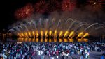 Fireworks in Katara Cultural village on Eid Festival Qatar