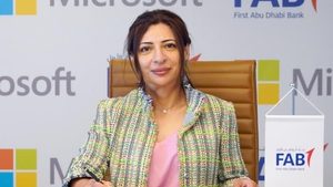 First Abu Dhabi Bank CEO Hana Al Rostamani. The bank is hiring Citi deal-making veteran Linos Lekkas as its new head of investment banking