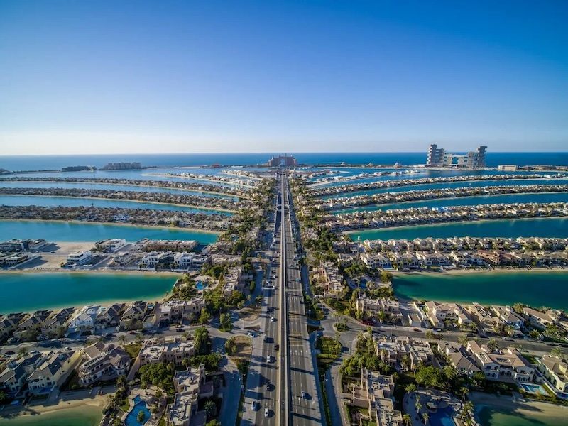 The construction of new lanes in Palm Jumeirah aims to ease traffic flow by 40%