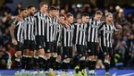 Newcastle United players in a penalty shoot-out versus Chelsea. The PIF-backed club may be playing to bigger crowds if plans for a 65,000-capacity stadium go ahead
