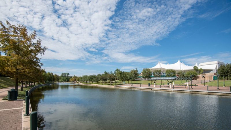The rolling green hills, with golf courses, lakes, upmarket social and lifestyle amenities of The Woodlands, near Houston, could be a model for the Middle East
