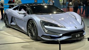 The U9 supercar, made by BYD's Yangwang brand. Chinese car makers such as BYD are increasing their market share in the UAE