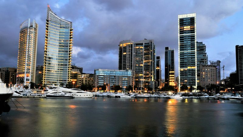 Zaytouna Bay, Beirut. Lebanon has Eurobonds with a face value of $31.3 billion outstanding