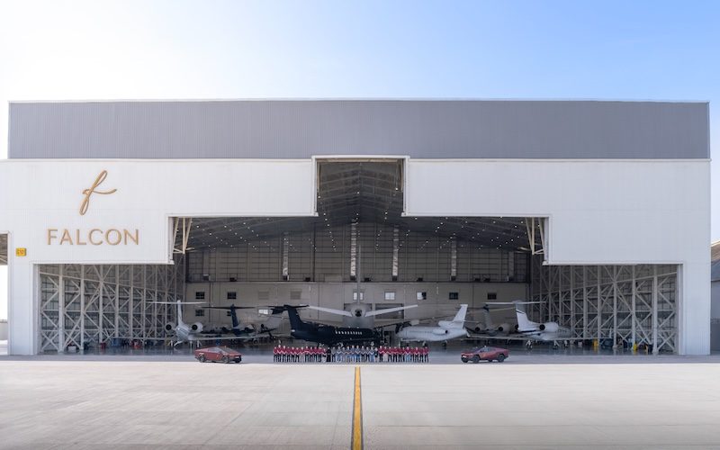 Falcon’s aircraft maintenance, repair and overhaul facility at the Mohammed Bin Rashid Aerospace Hub in Dubai will be able to servicee models as large as the Airbus A380
