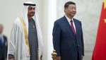UAE president Sheikh Mohamed bin Zayed Al Nahyan with Chinese president Xi Jinping during a state visit to Beijing last year. Bilateral trade between the two countries is worth $104bn