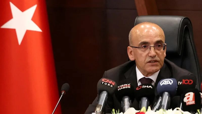 Turkish finance minister Mehmet Simsek said he would attend around 15 meetings each day in the US