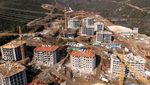 New residential buildings being constructed for people left homeless after the earthquake in Hatay province, Turkey