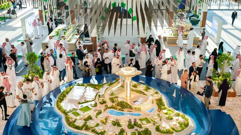 Visitors to the Cityscape Global construction fair in Saudi Arabia. Supplier competition could bring down construction costs in the medium term, despite current inflationary pressures