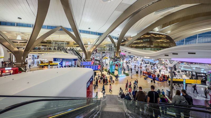 Dubai airport. The city hosts conferences that attract tens of thousands of business travellers, with most scheduled from October to April
