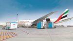 Pharmaceuticals are loaded onto an Emirates SkyCargo plane. The carrier transported almost 2m tonnes in the first half of 2024
