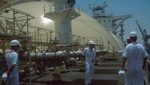 An LNG tanker docked in Dubai. The region has a 21% share of global natural gas reserves