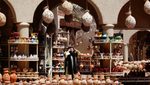 A woman adjusts her headscarf at Nizwa souq. Deposits with Bank Nizwa and Alizz Islamic Bank, and Islamic units at other banks, leaped from about $9.2 billion at the end of 2020 to nearly $17.2 billion