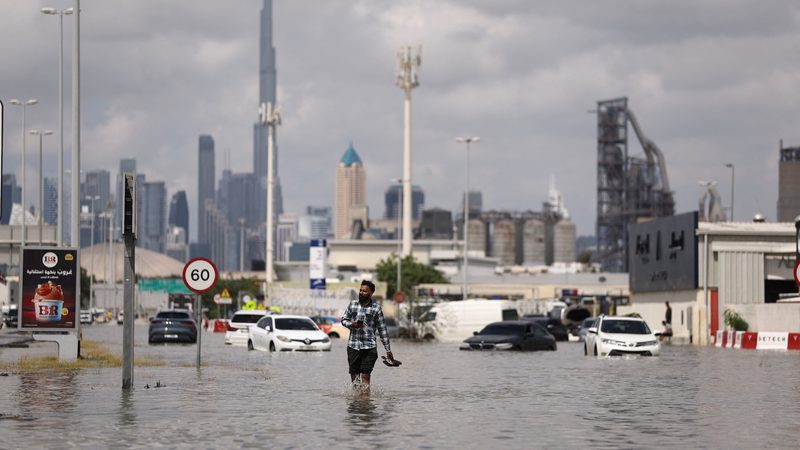 Last year’s Dubai floods, submerged roads, homes and airports