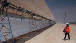 Shams Solar Power Station in the UAE. Both the UAE and Saudi Araba are aiming to increase electricity exports as their share of renewable energy grows