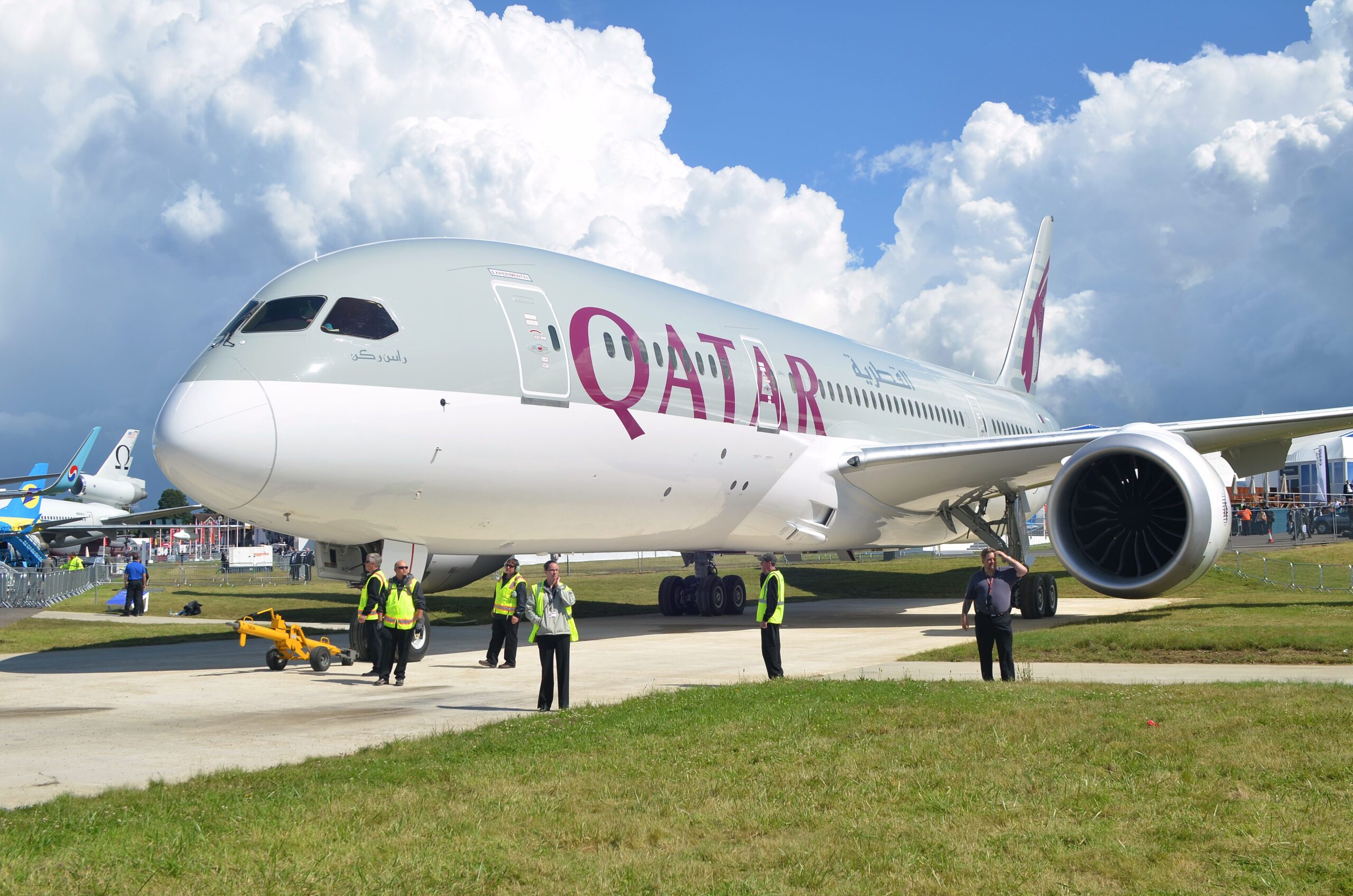 Qatar Airways profit A Qatar Airways Boeing 787 Dreamliner; the airline's growing fleet  was made up of 292 aircraft at March 31