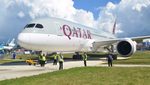 Qatar Airways profit A Qatar Airways Boeing 787 Dreamliner; the airline's growing fleet  was made up of 292 aircraft at March 31