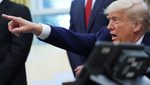 President Donald Trump takes questions as he announces a trade deal with the UK. His administration wants more investment from Gulf nations