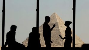 Tourists visit the Grand Egyptian Museum, which is set to open formally on July 3. The IMF says Egypt must 'unlock its growth potential'