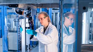 A Covestro laboratory. The EU competition watchdog is scheduled to decide on Adnoc's takeover of the German company by May 12