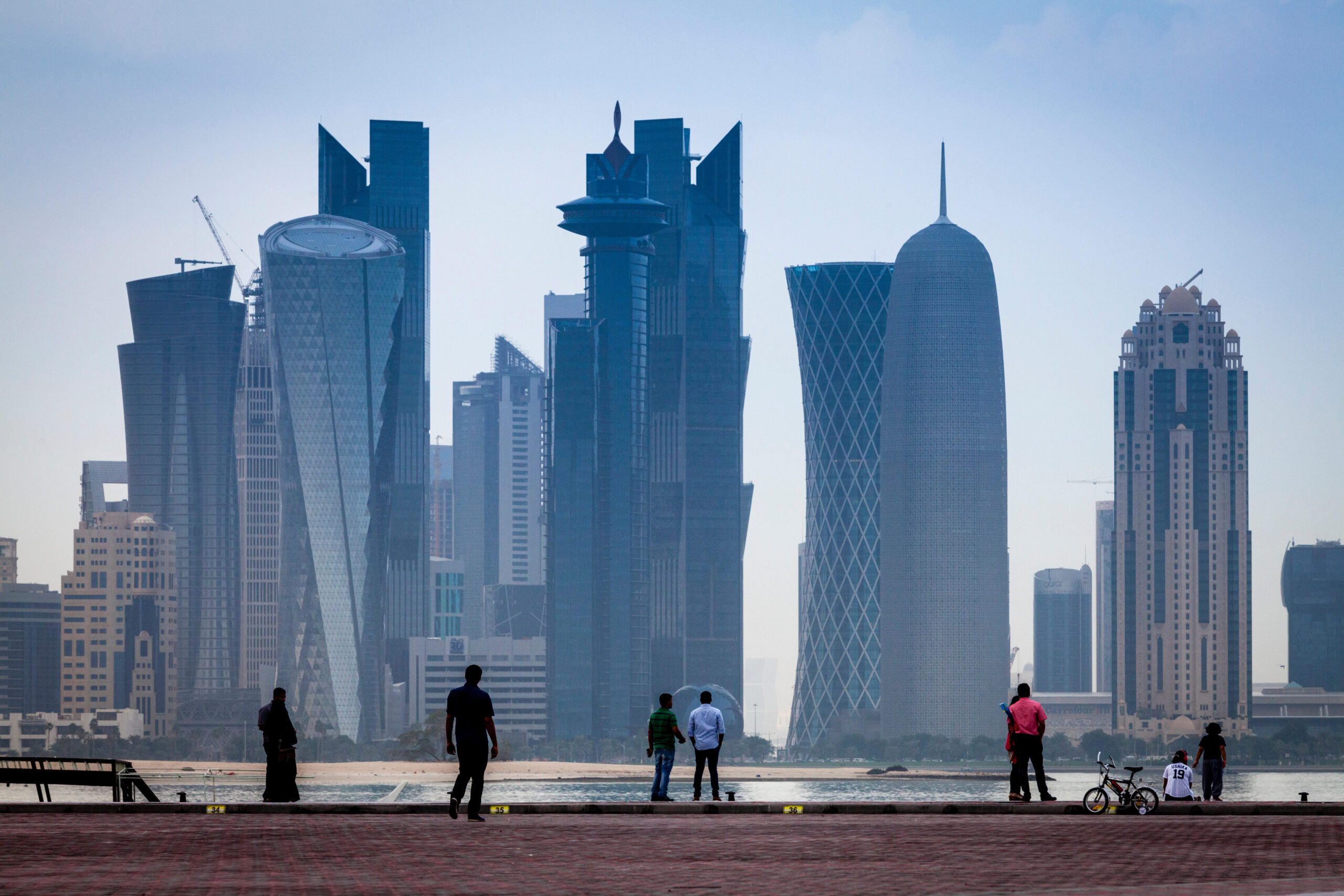 Doha's skyline: Sheikh Fahad bin Ahmed bin Mohammed Al Thani, a cousin of the former Qatari prime minister, is involved in a long-running dispute over a property investment loan