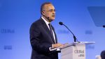 Amin Nasser, President and Chief Executive Officer of Saudi Aramco, speaks on the opening day of CERAWeek at Hilton of the Americas in Houston, Texas, on March 10, 2025. (Photo by Reginald Mathalone/NurPhoto)NO USE FRANCE