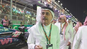 Aramco's Amin Nasser at the Saudi GP. On an earnings call this week, he pointed to steady oil demand from China and India