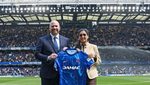 Amira Sajwani, managing director of sales and development of DAMAC Properties with Jason Gannon, president and COO of Chelsea Football Club