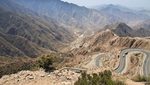 Cars navigate the winding roads of the Aseer mountains. Most visitors hail from the GCC but Saudi Arabia hopes to increase the number of international tourists