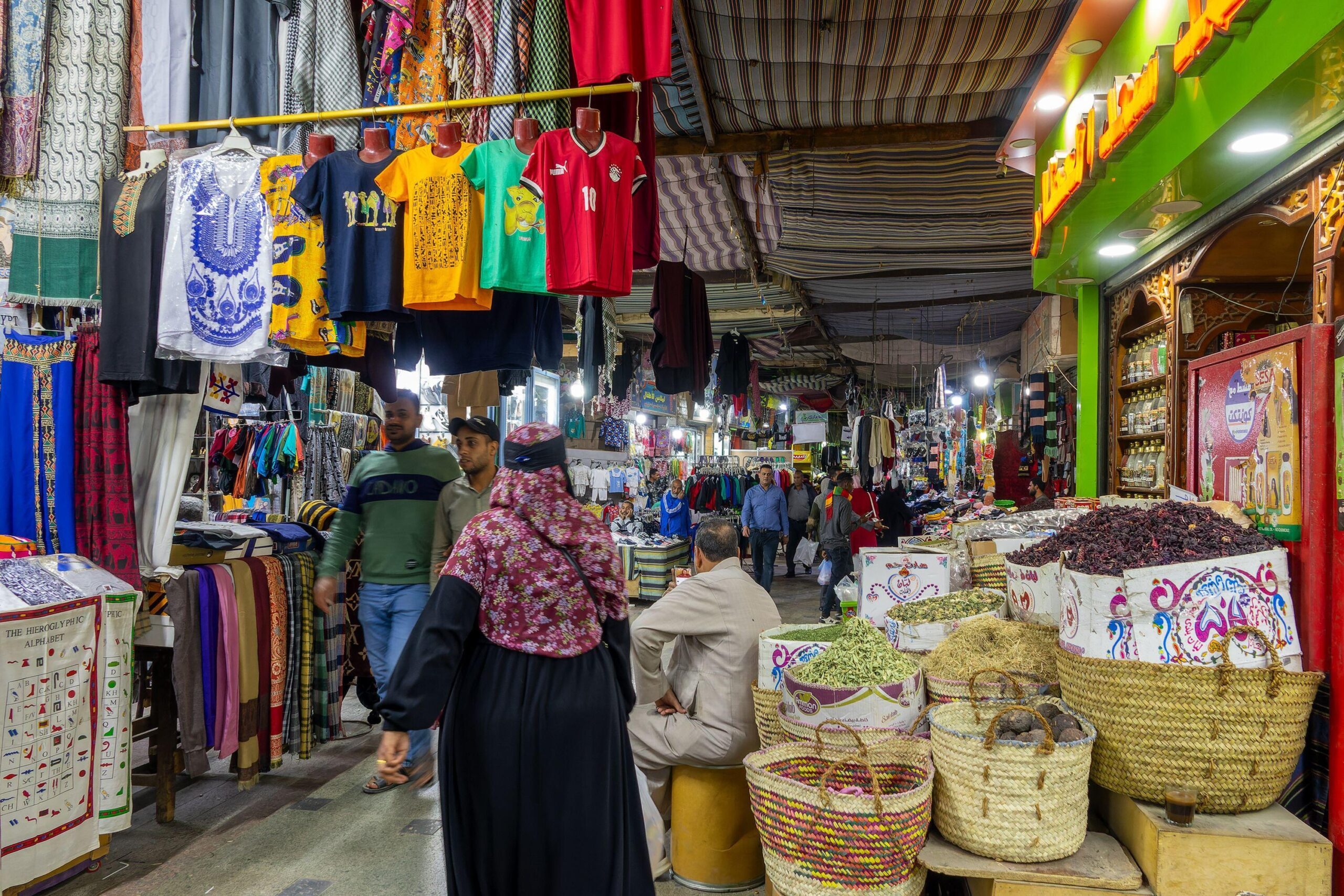 Shops in the souk in Aswan, Egypt. Bokra aims to help finance credit for the country's SMEs