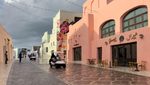 Doha's Mina District during a rainstorm. A major part of Qatar's infrastructure drive is to reuse rainwater for irrigation and cooling