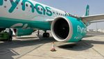 Workers inspect a Flynas jet on the tarmac in Riyadh. The IPO could value Flynas at up to $3.7bn