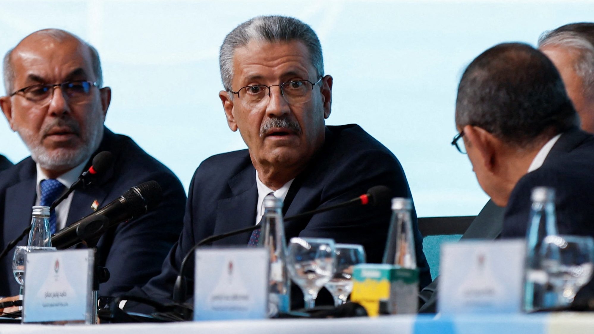 IHayan Abdel Ghani, Iraq's oil minister, signs a major deal with a Chinese firm to boost oil output and build new energy infrastructure near Basra