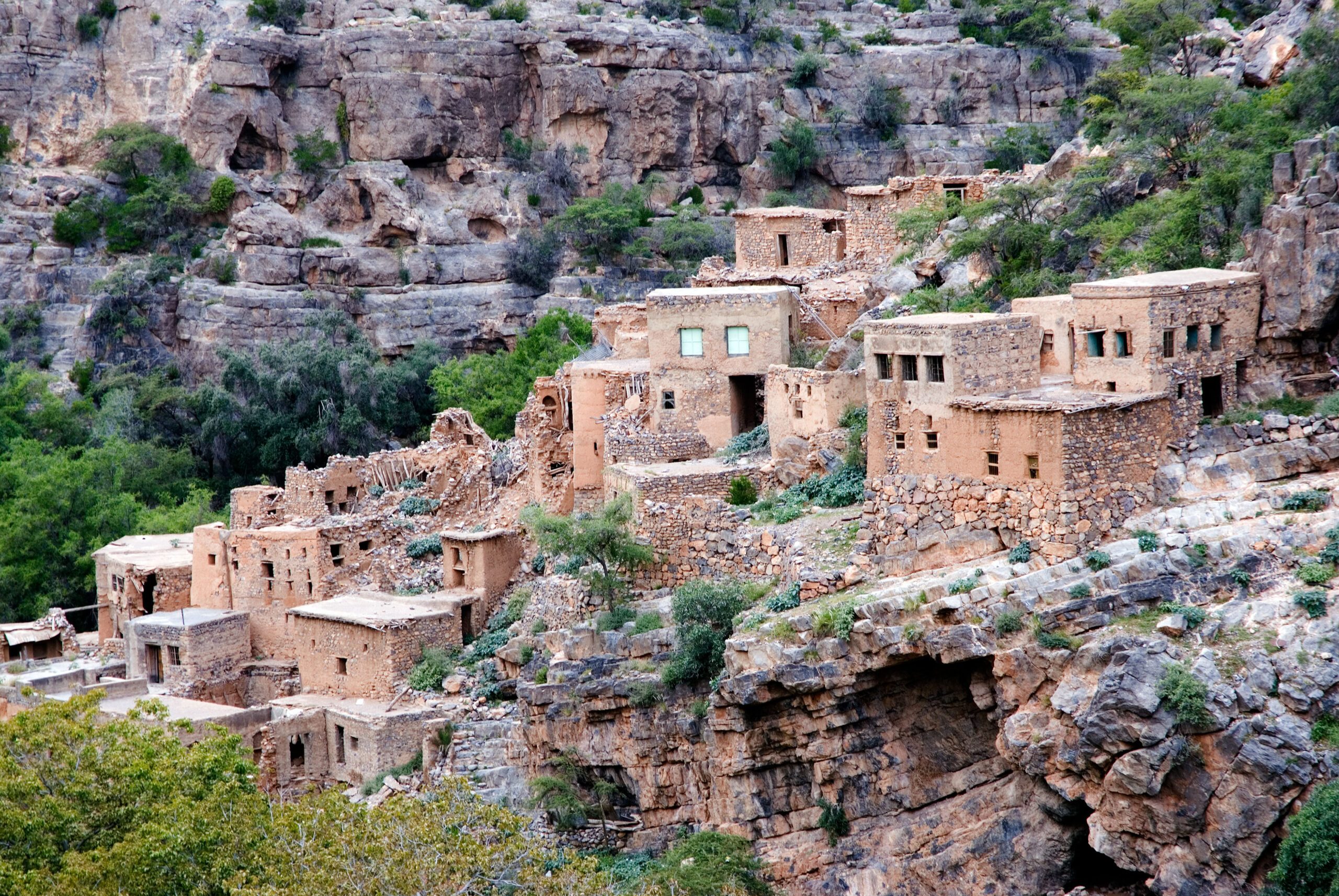 A village in Jebel Akhdar. The mountain region will be the site for one of Oman's smart cities