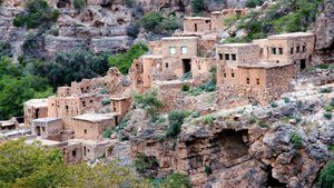 A village in Jebel Akhdar. The mountain region will be the site for one of Oman's smart cities