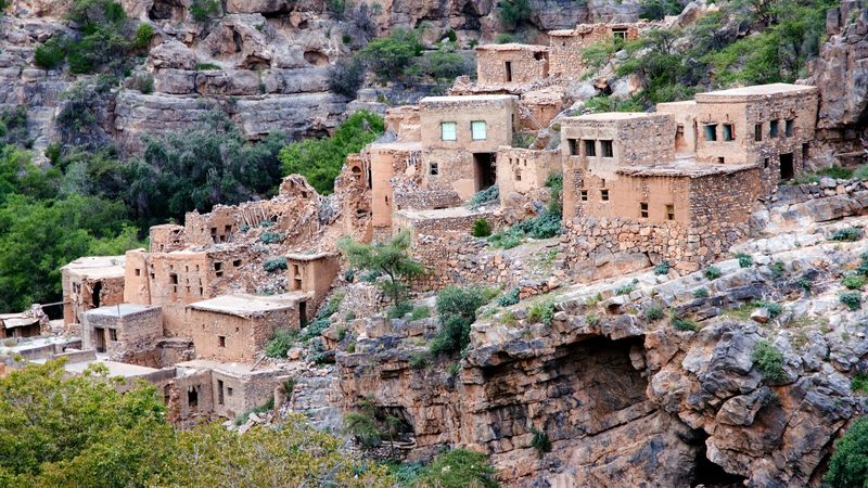 A village in Jebel Akhdar. The mountain region will be the site for one of Oman's smart cities