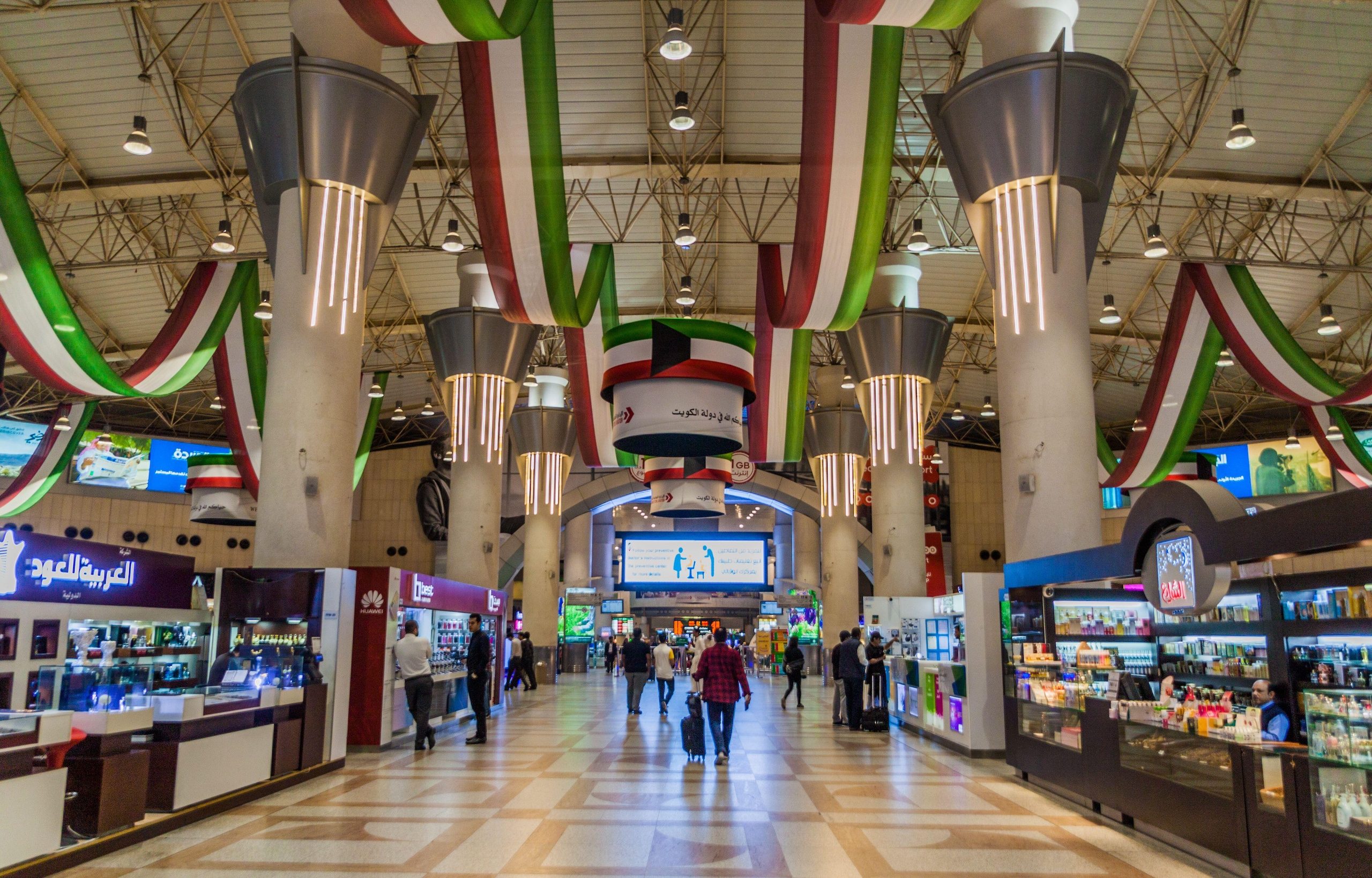 Passenger numbers have fallen at Kuwait International, but are soaring at airports elsewhere in the Gulf