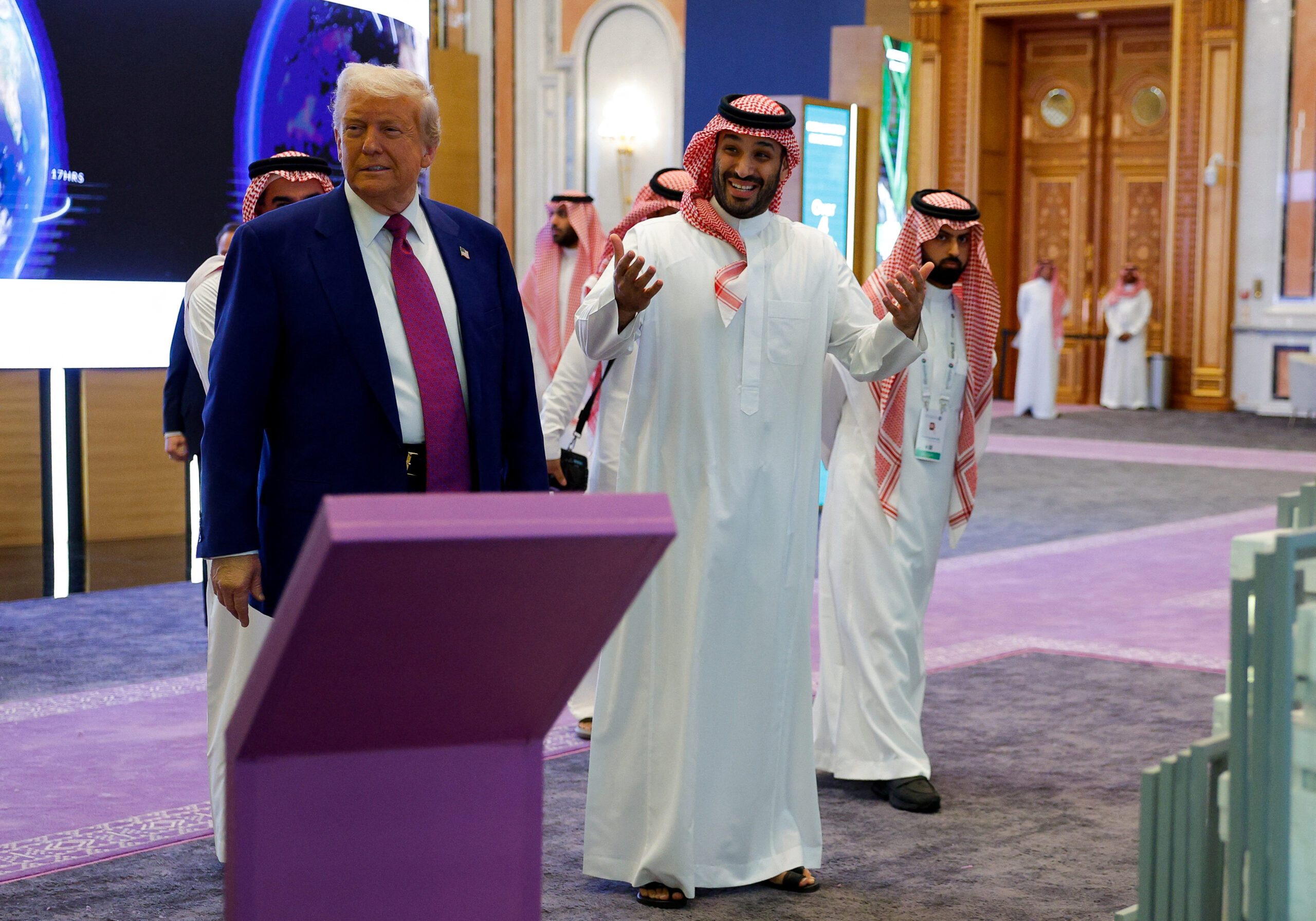 Saudi Trump Saudi Arabia's $600 billion investment pledge to the US stole the spotlight of the trip so far