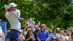 Rory McIlroy tees off during the final round of the Zurich Classic of New Orleans golf tournament. Abu Dhabi's Lunate will invest in McIlroy's TPG Sports