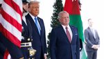 US President Donald Trump greets King of Jordan, Abdullah II Ibn Al-Hussein at a visit this February. Jordan are facing significant economic headwinds from potential new tariffs