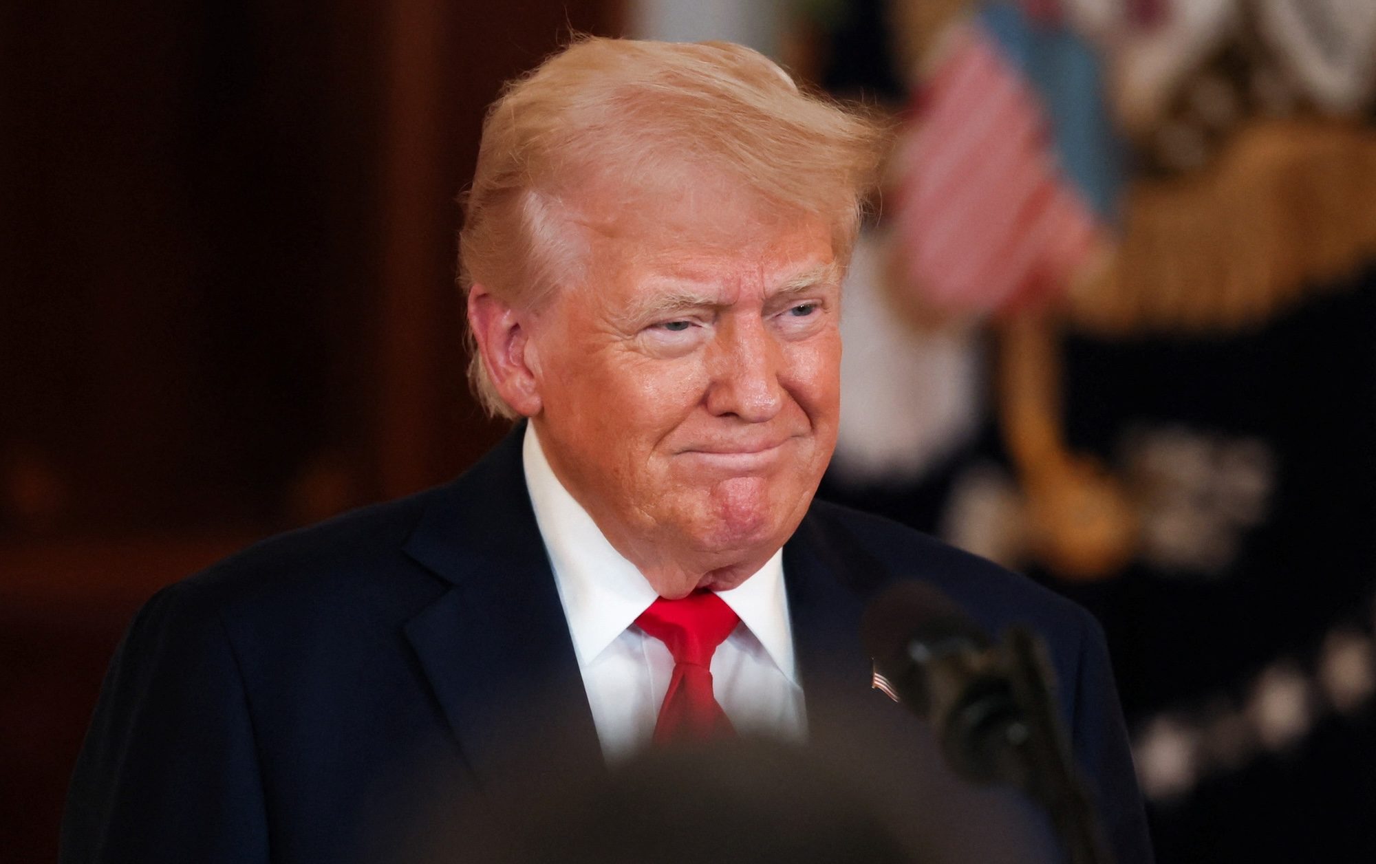 President Donald Trump holds an 'Investing in America' event at the White House. The president will visit the Gulf from May 13-16, and artificial intelligence is expected to be at the top of the agenda