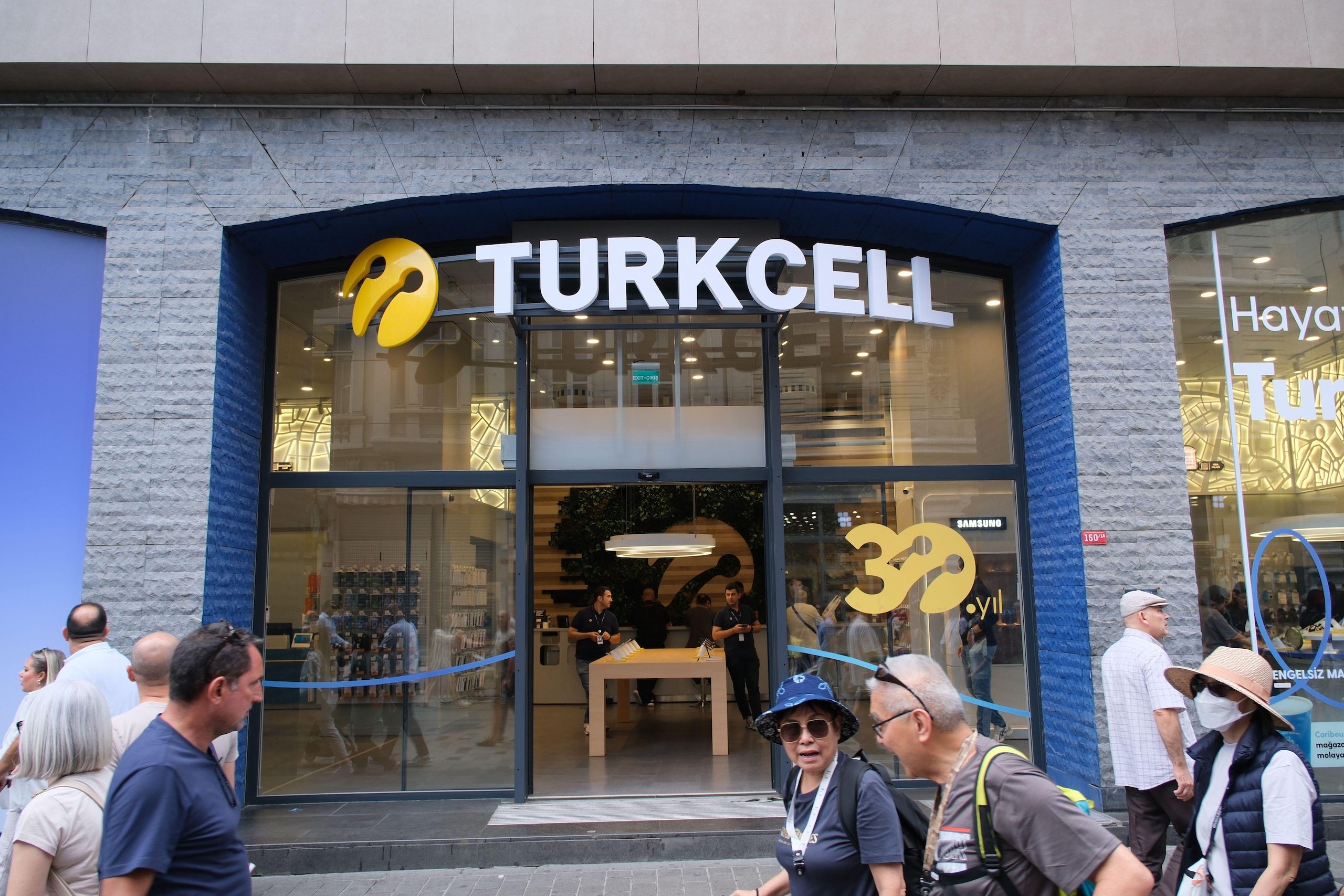 A Turkcell shop in Istanbul. The telco is borrowing to invest in data centres and other critical infrastructure