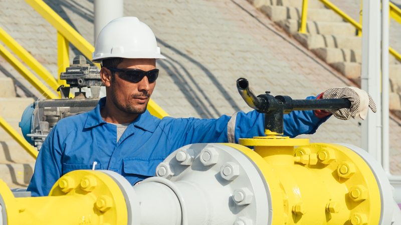 A worker at a Dana Gas facility in Egypt. The company aims to increase gas recovery at its Egyptian fields by 80 billion cubic feet