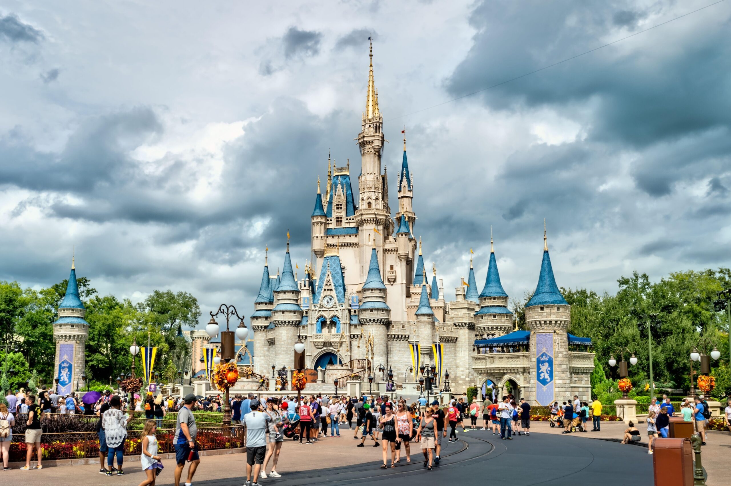 The Disney Castle overlooking the Magic Kingdom in Orlando, Florida. Abu Dhabi joins a select band of cities to host a Disney theme park